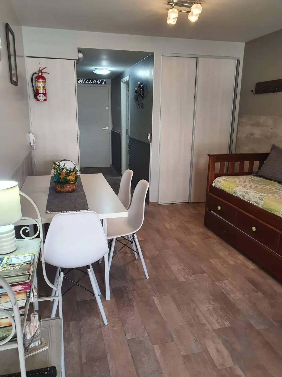 Ambiente principal con camas del Departamento Millán 1 en Bariloche centro